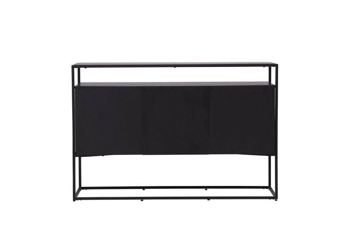Venture Home Kingsport Storage - Black / Smoked Black MDF