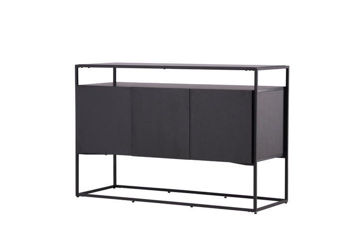 Venture Home Kingsport Storage - Black / Smoked Black MDF