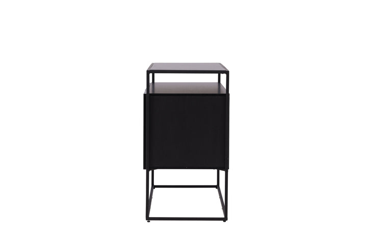 Venture Home Kingsport Storage - Black / Smoked Black MDF