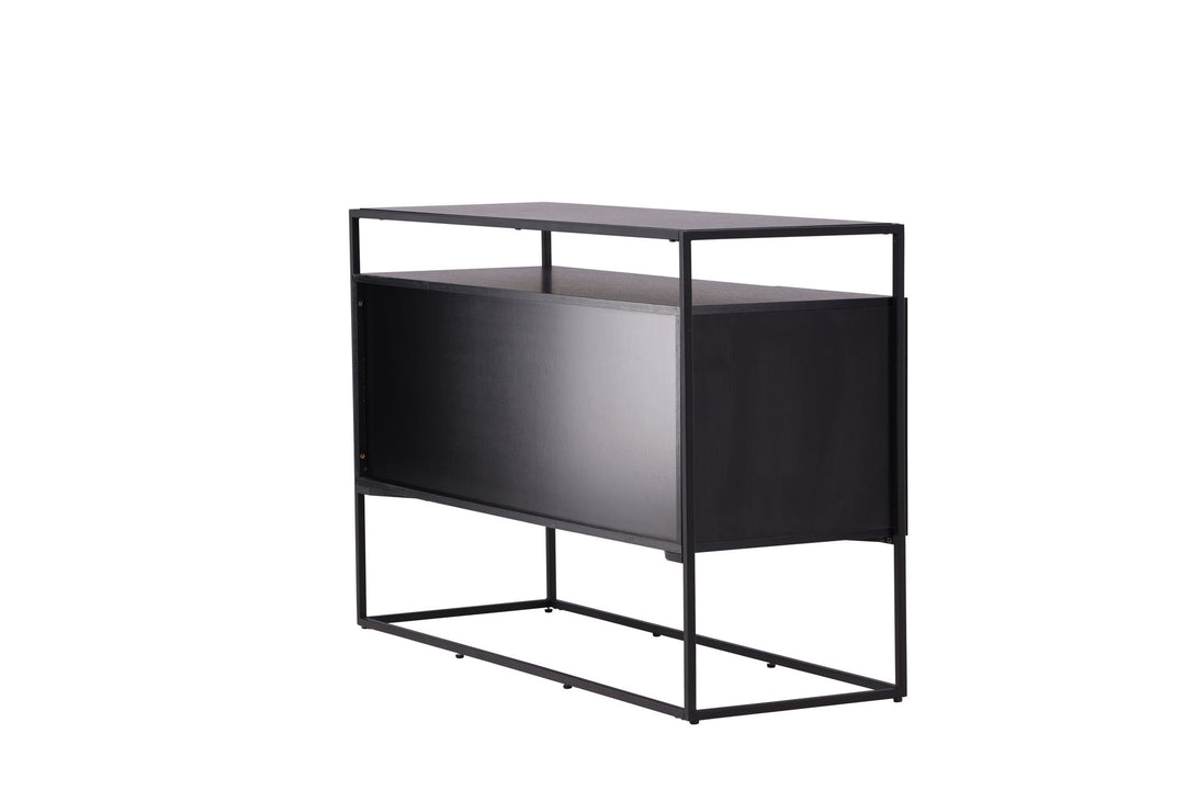 Venture Home Kingsport Storage - Black / Smoked Black MDF
