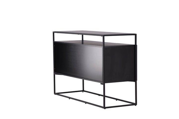 Venture Home Kingsport Storage - Black / Smoked Black MDF
