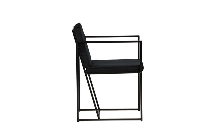 Venture Home Richmond Dining Chair 2-pack - Black / Black Velvet