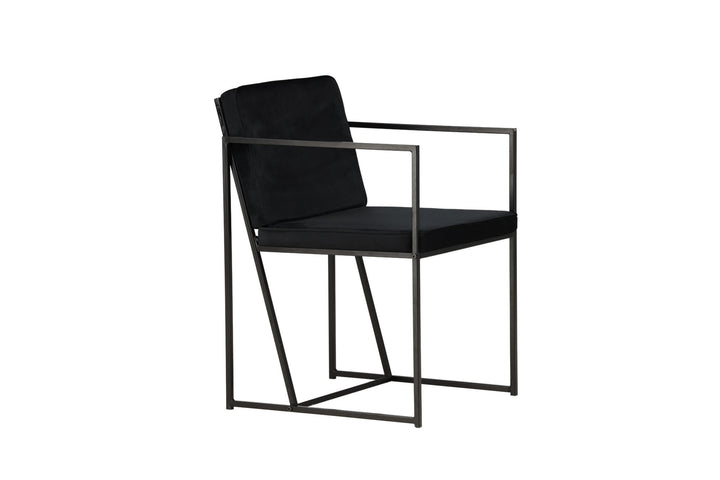 Venture Home Richmond Dining Chair 2-pack - Black / Black Velvet