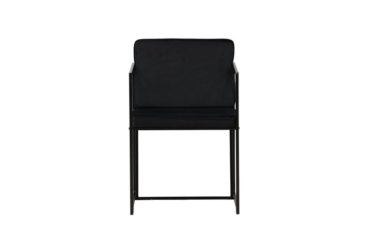 Venture Home Richmond Dining Chair 2-pack - Black / Black Velvet