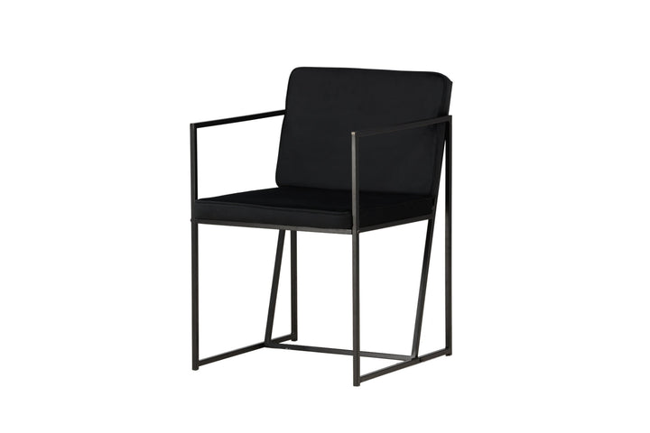 Venture Home Richmond Dining Chair 2-pack - Black / Black Velvet