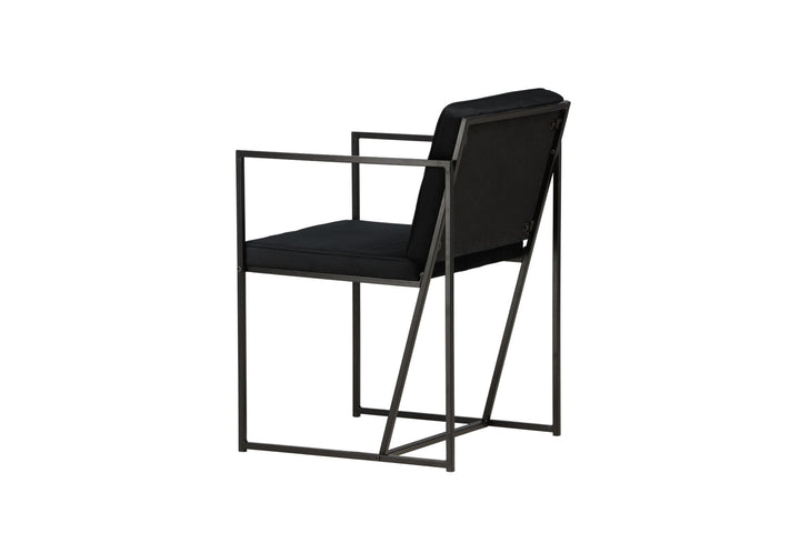 Venture Home Richmond Dining Chair 2-pack - Black / Black Velvet