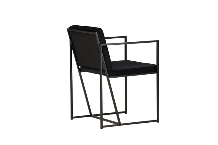 Venture Home Richmond Dining Chair 2-pack - Black / Black Velvet