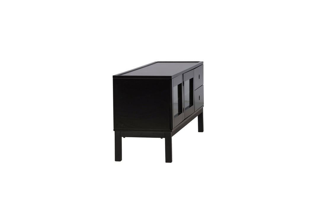 Venture Home Alcoa Storage - Black / Matte Black MDF