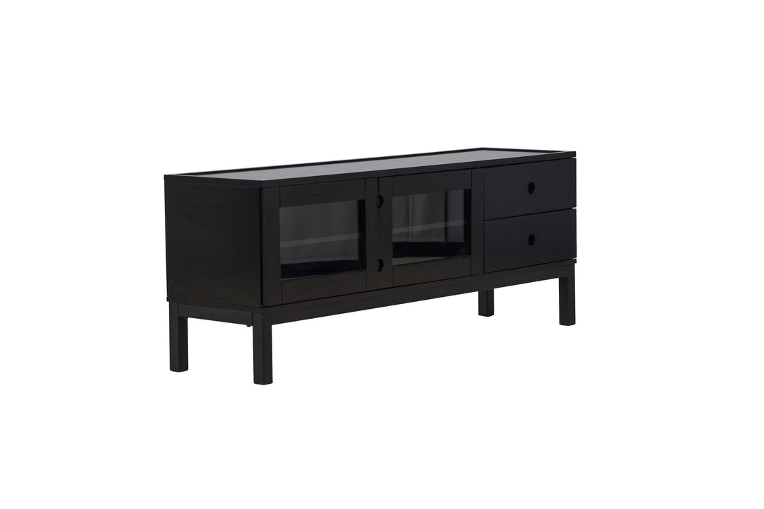 Venture Home Alcoa Storage - Black / Matte Black MDF