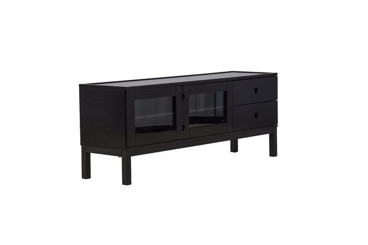Venture Home Alcoa Storage - Black / Matte Black MDF