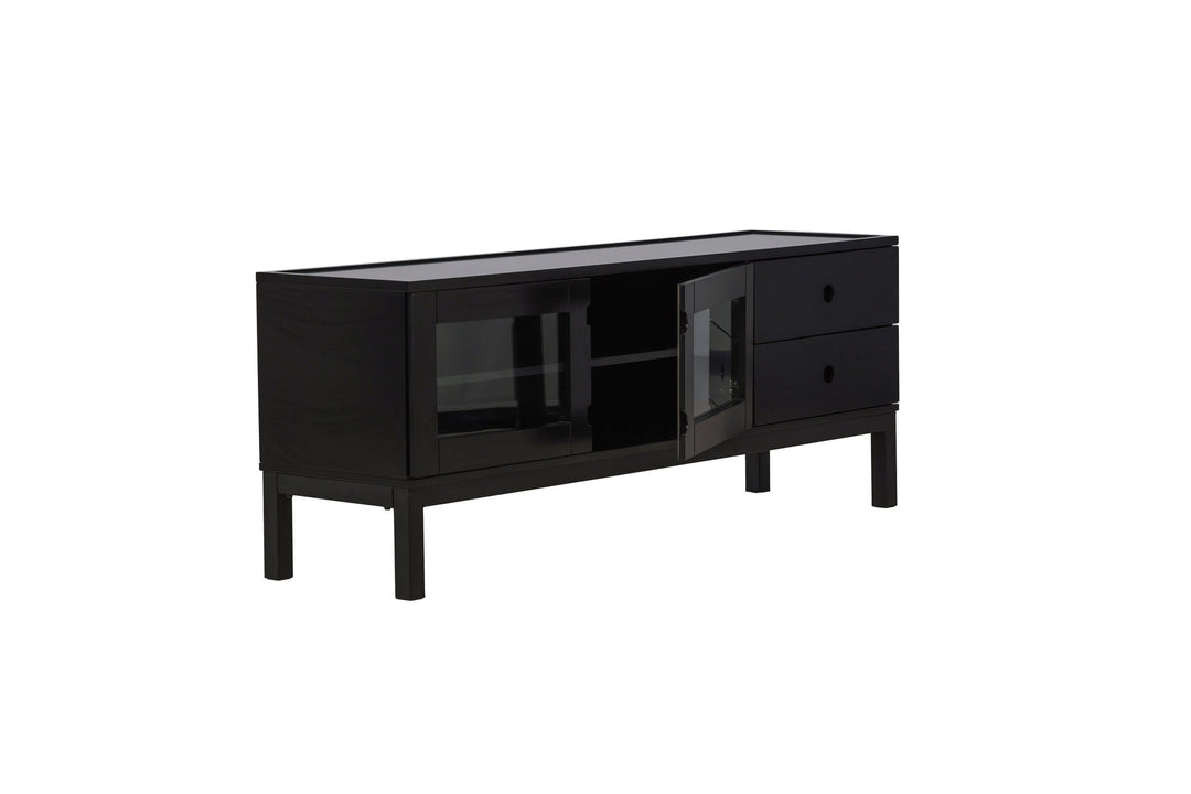 Venture Home Alcoa Storage - Black / Matte Black MDF