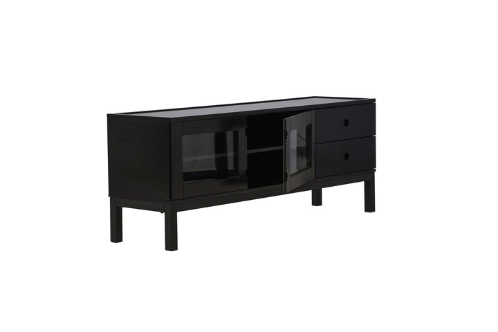 Venture Home Alcoa Storage - Black / Matte Black MDF