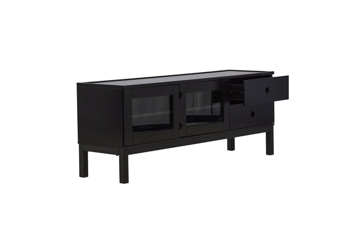 Venture Home Alcoa Storage - Black / Matte Black MDF