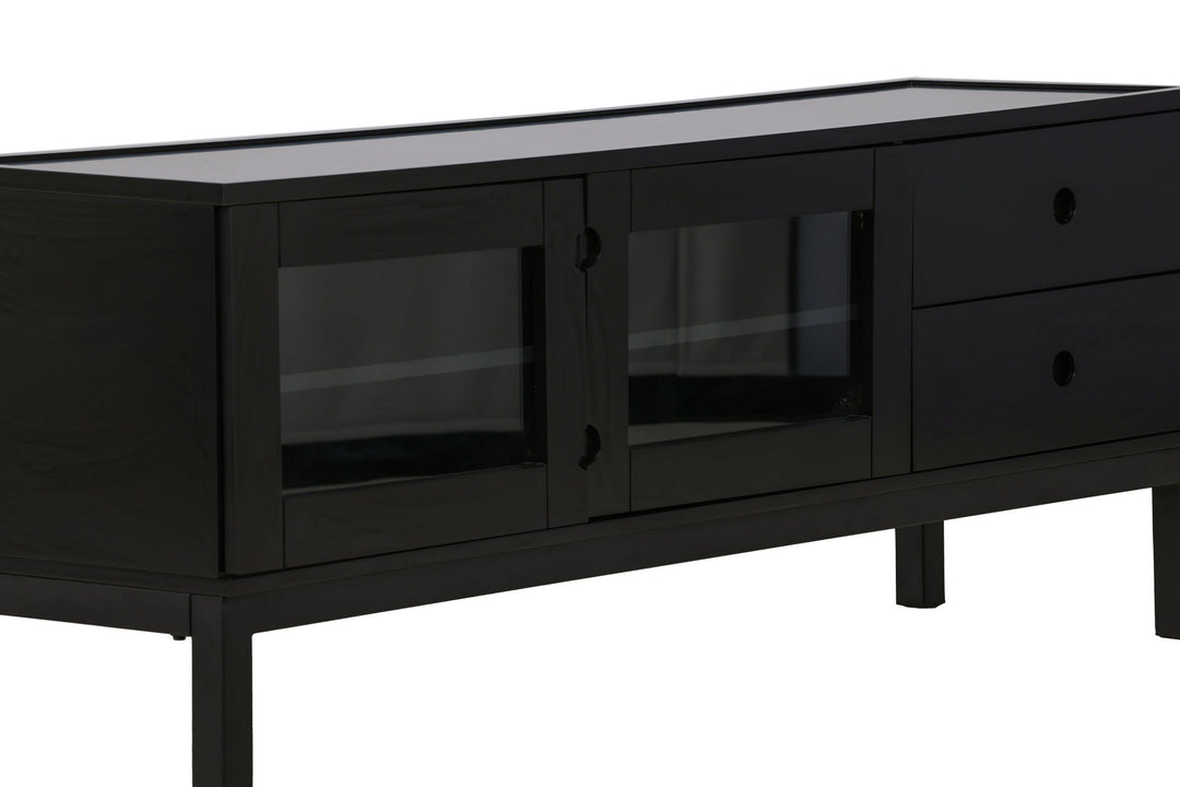 Venture Home Alcoa Storage - Black / Matte Black MDF