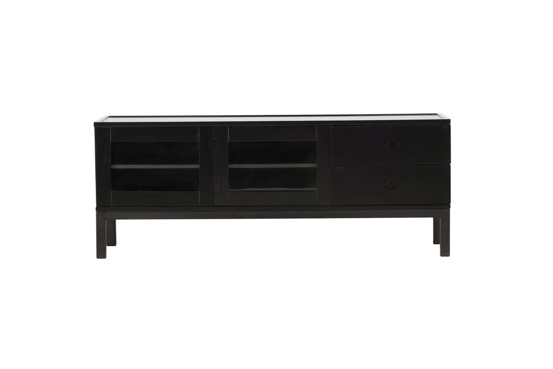 Venture Home Alcoa Storage - Black / Matte Black MDF
