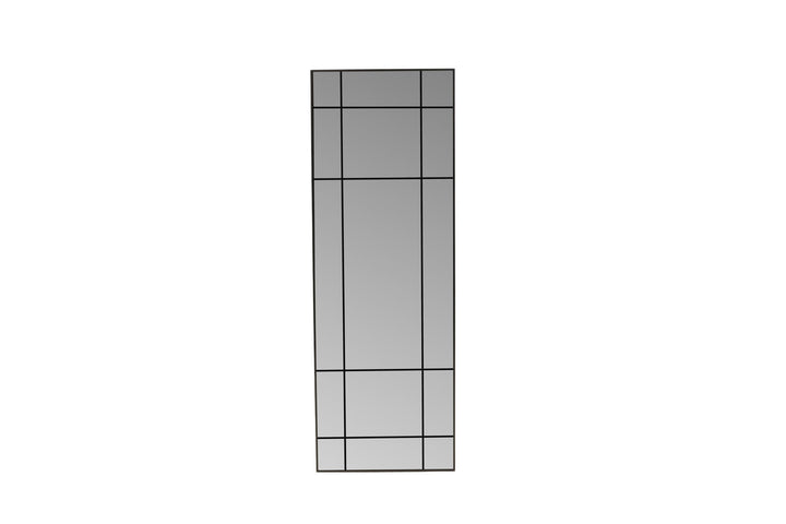Venture Home Lake Large Mirror - Matte black / Clear Mirror glass