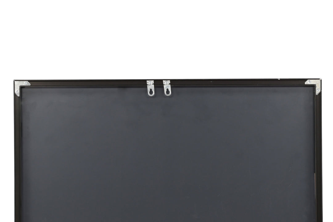 Venture Home Lake Large Mirror - Matte black / Clear Mirror glass
