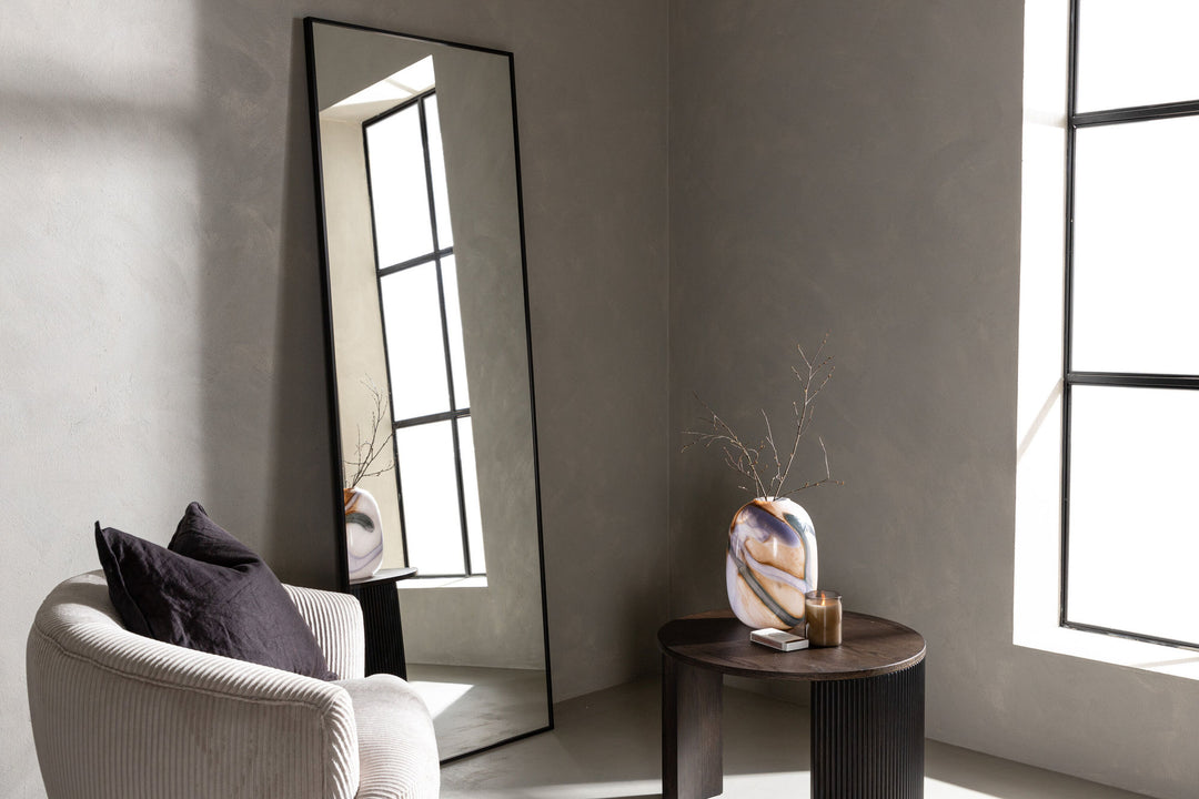 Venture Home Dalton Mirror - Matte black / Clear Mirror glass