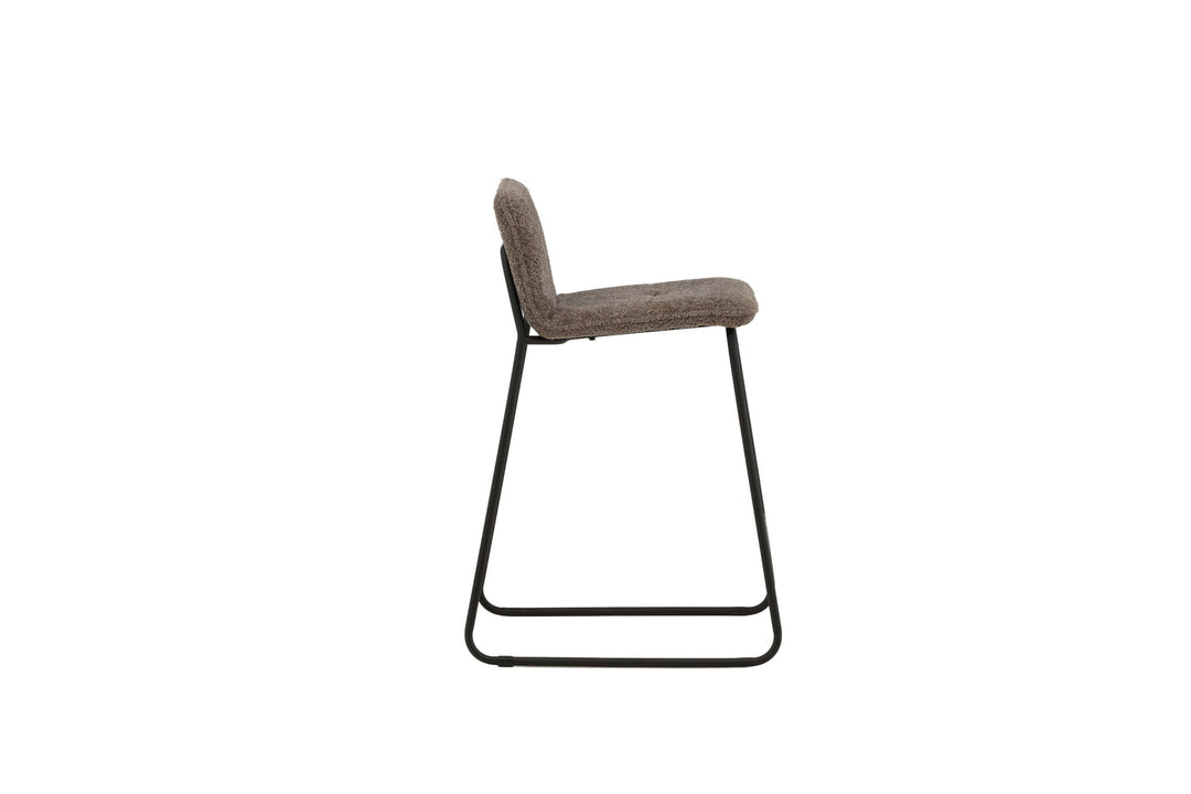 Venture Home Bisbee Bar Chair 2-pack - Black / Dark Grey Microfiber