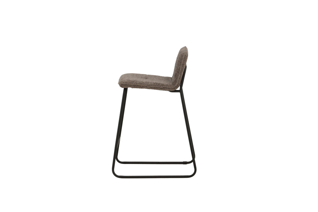 Venture Home Bisbee Bar Chair 2-pack - Black / Dark Grey Microfiber