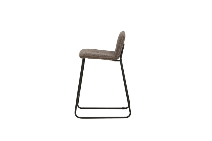 Venture Home Bisbee Bar Chair 2-pack - Black / Dark Grey Microfiber