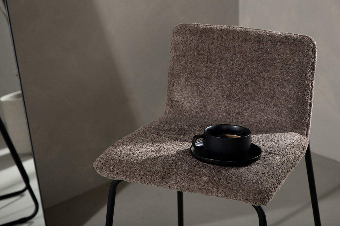 Venture Home Bisbee Bar Chair 2-pack - Black / Dark Grey Microfiber