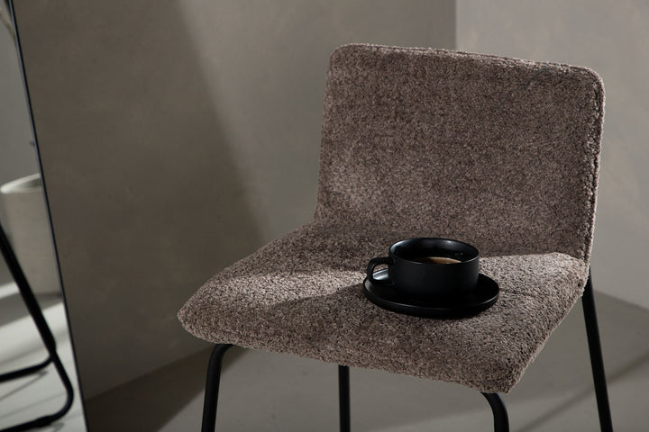 Venture Home Bisbee Bar Chair 2-pack - Black / Dark Grey Microfiber