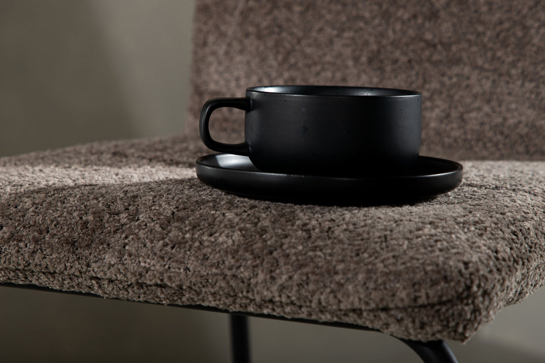 Venture Home Bisbee Bar Chair 2-pack - Black / Dark Grey Microfiber