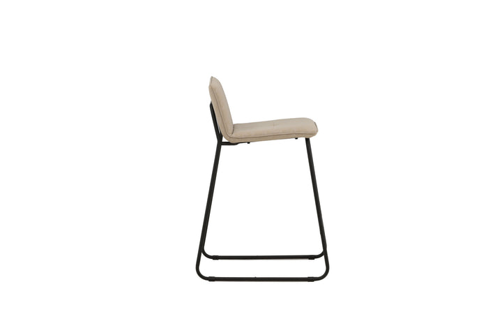 Venture Home Bisbee Bar Chair 2-pack - Black / Beige Microfiber
