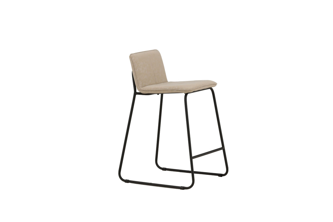 Venture Home Bisbee Bar Chair 2-pack - Black / Beige Microfiber