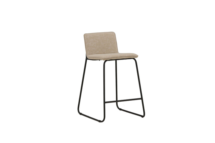 Venture Home Bisbee Bar Chair 2-pack - Black / Beige Microfiber