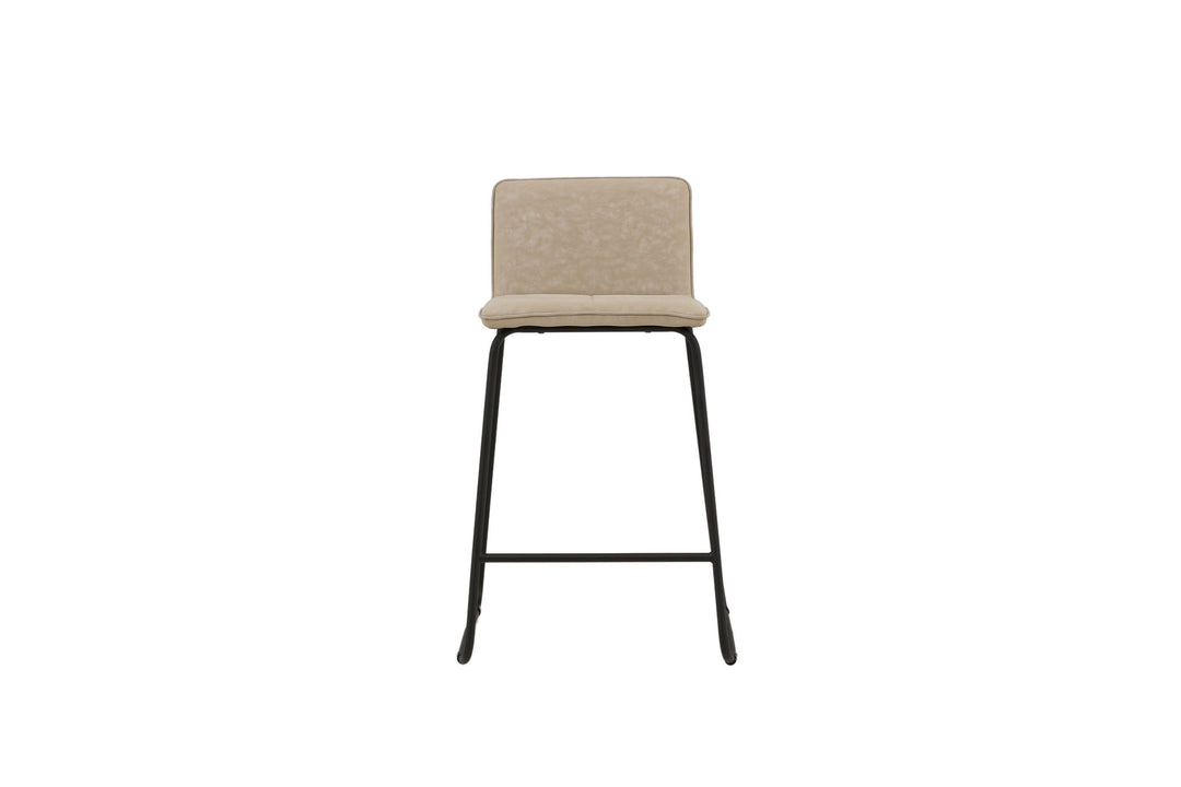 Venture Home Bisbee Bar Chair 2-pack - Black / Beige Microfiber