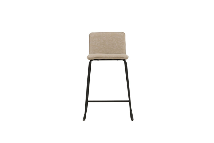 Venture Home Bisbee Bar Chair 2-pack - Black / Beige Microfiber