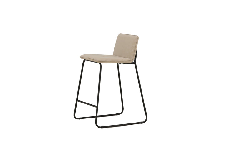 Venture Home Bisbee Bar Chair 2-pack - Black / Beige Microfiber