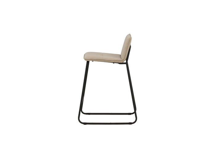 Venture Home Bisbee Bar Chair 2-pack - Black / Beige Microfiber