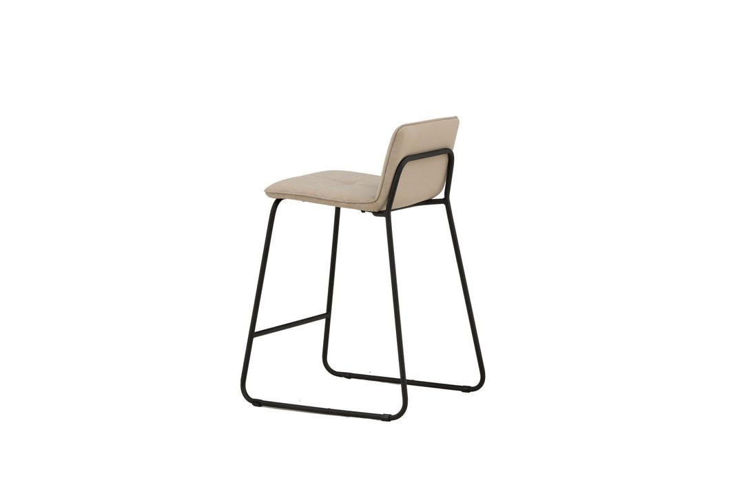 Venture Home Bisbee Bar Chair 2-pack - Black / Beige Microfiber