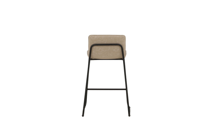 Venture Home Bisbee Bar Chair 2-pack - Black / Beige Microfiber