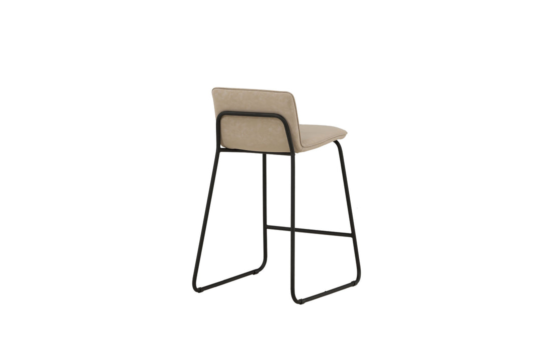 Venture Home Bisbee Bar Chair 2-pack - Black / Beige Microfiber