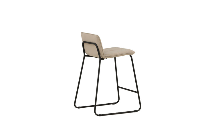 Venture Home Bisbee Bar Chair 2-pack - Black / Beige Microfiber