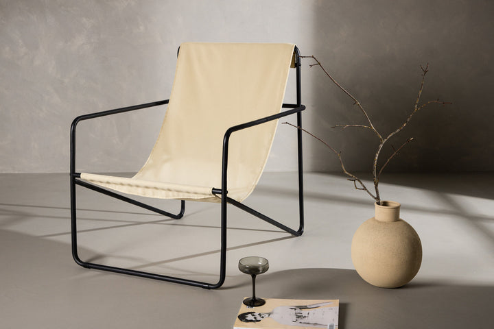 Venture Home Vernon Single Sofa - Black / Beige TP