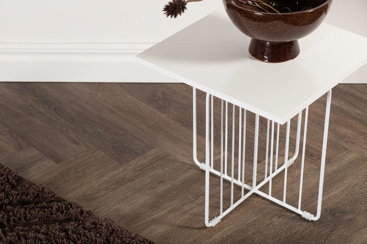 Venture Home Dayton Sofa Table - White powder coating / White MDF