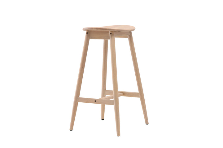 Vind Orust Bar Chair - Whitewash / Wood