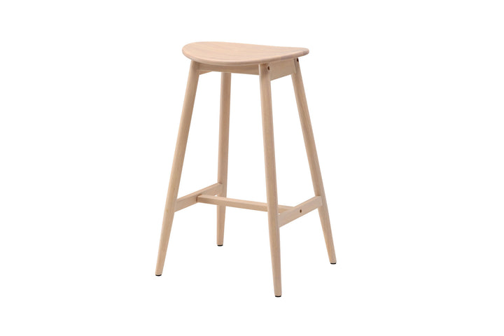 Vind Orust Bar Chair - Whitewash / Wood