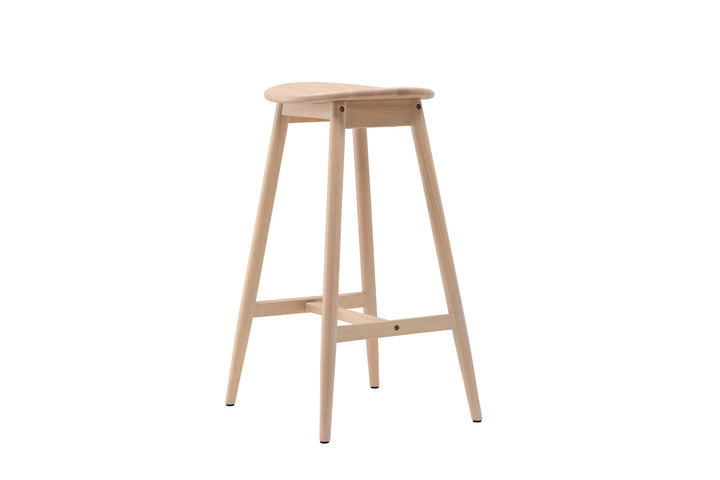 Vind Orust Bar Chair - Whitewash / Wood