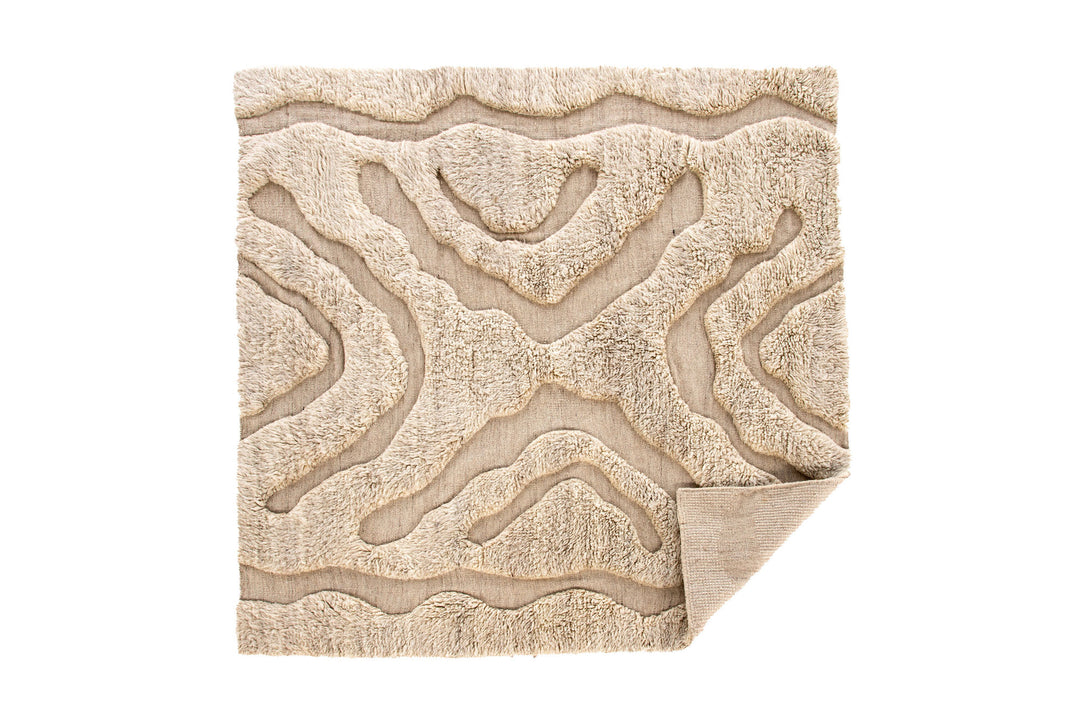 Vind Trondheim x Josefin Lustig - Carpet - Beige/White - Wool - 400*400