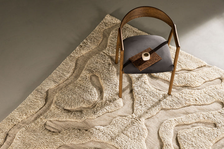 Vind Trondheim x Josefin Lustig - Carpet - Beige/White - Wool - 400*400