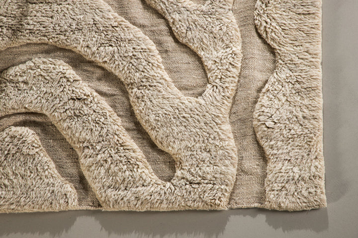 Vind Trondheim x Josefin Lustig - Carpet - Beige/White - Wool - 400*400