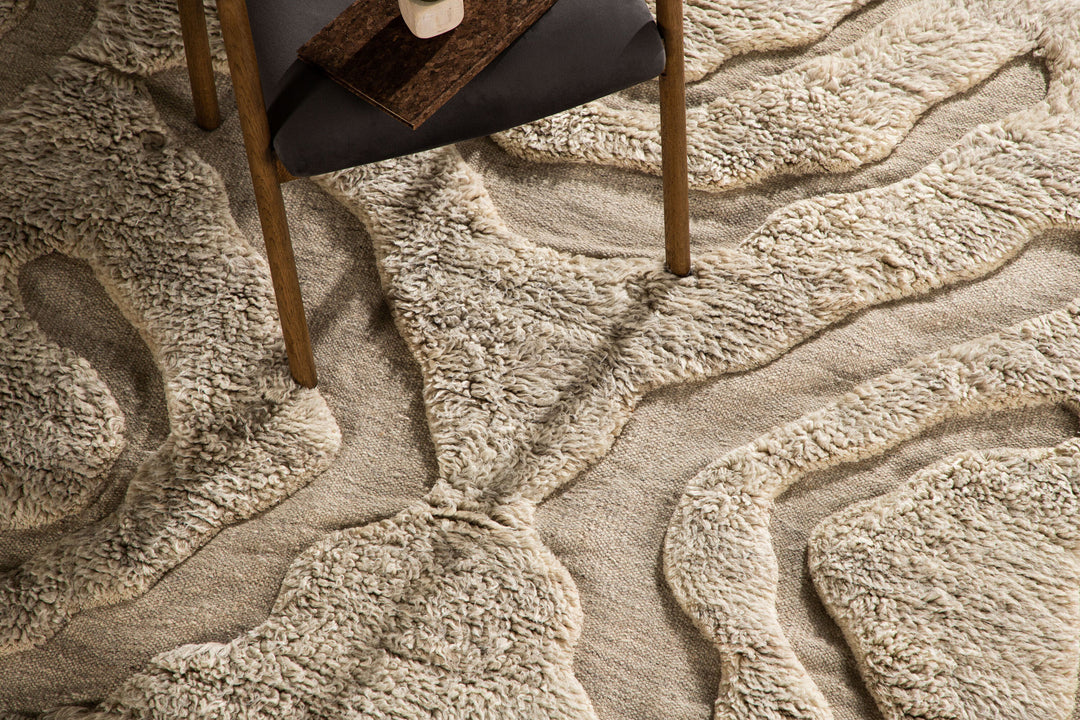 Vind Trondheim x Josefin Lustig - Carpet - Beige/White - Wool - 400*400