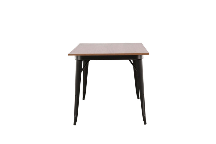 Venture Home Tempe Dining Table - Black / Walnut MDF
