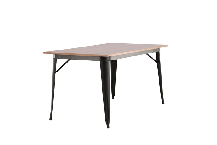 Venture Home Tempe Dining Table - Black / Walnut MDF